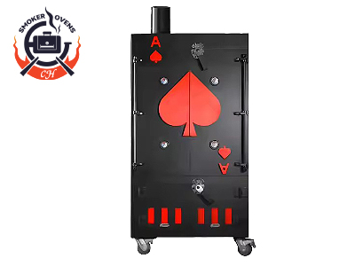 Fireluma charcoal Freestanding 10 briskets BBQ smoker oven
