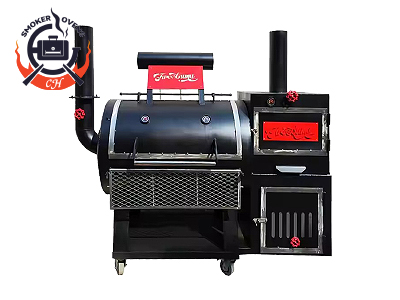 Fireluma offset multi-function BBQ smoker+ grills combine set