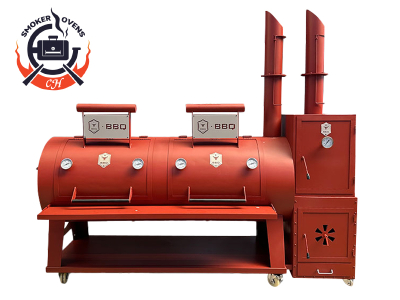High Quality Offset Two Door Texas BBQ Smoker