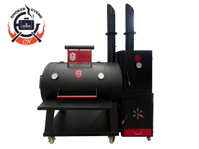 Multi-function offset BBQ smoker+ grills combine set